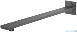 Kohlman Experience Gray kwadratowe ścienne ramię do deszczownicy 40cm szczotkowany grafit WQEG