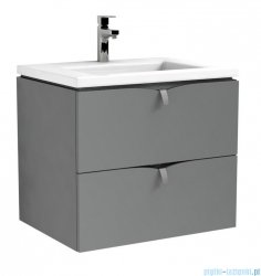 Oristo Siena szafka podumywalkowa wisząca 60x50x45cm szary mat OR45-SD2S-60-12