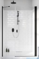 Radaway Nes 8 Black Dws drzwi wnękowe 90cm prawe czarny mat szkło przejrzyste 10078090-54-01R/10078111-01-01