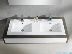 Bathco Liebana umywalka podwójna blatowa 121x46 cm 4068