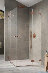 Radaway Essenza Pro Brushed Copper Kdd kabina 80x80cm szczotkowana miedź 10096080-93-01L/10096080-93-01R