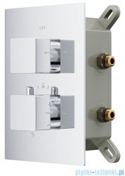 Corsan bateria podtynkowa z termostatem chrom CMT01CH