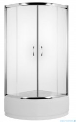 Deante Funkia kabina półokrągła niska 80x80x170 cm szkło mrożone KYP 654K