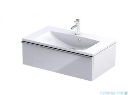Oristo Etna Konsola podumywalkowa wisząca 80x45x25 biały połysk OR52-SD1S-80-1