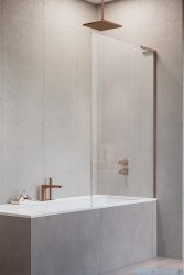 Radaway Modo SL Brushed Copper Pnj parawan nawannowy 80cm prawy szczotkowana miedź 10316080-93-01R