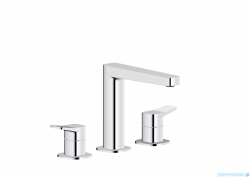 KFA MALAGA CHROM bateria umywalkowa 3-otworowa stojąca 4522-221-00