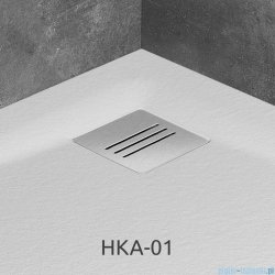 Radaway Kratka odpływowa do brodzika Kyntos stal nierdzewna HKA-01
