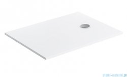Omnires AQUAPURE M+ konglomeratowy brodzik prysznicowy antypoślizgowy 90x100 biały mat AQUAPURE90-100BM
