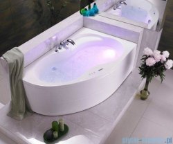 Poolspa Wanna asymetryczna MISTRAL 150x105 prawa + hydromasaż Smart 2 PHA6C10ST2C0000