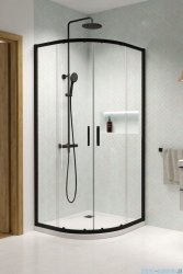 Radaway Premium Pro Black Pdd kabina 100x100cm czarny mat/szkło przejrzyste 1013000-01-01/1013300-54-01