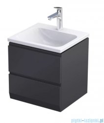 Oristo Brylant szafka podumywalkowa wisząca 49x50x45 czarny mat OR36-SD2S-50-8-V3