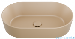 Besco Lova Cera-Line 53 Mokka Matt umywalka nablatowa 53x31,5x13,5cm UNCM-53-LOM