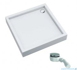 Schedpol Schedline Favory Plus brodzik kwadratowy 90x90x16cm Biały 3ST.F1K-9090