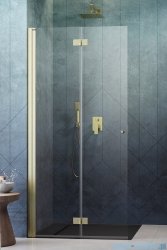 Radaway Nes KDD B Brushed Gold kabina walk in 100cm lewa szczotkowane złoto 10024100-99-01L