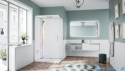 Novellini Glax 1 2.0 kabina z sauna parową 120x90 lewa srebrna G212P299SM5-1BB