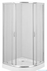 Deante Funkia kabina półokrągła 80x80x185 cm przejrzysta KYP 052K