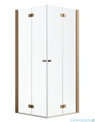 Radaway Nes Kdd B Brushed Copper kabina 100x100cm szczotkowana miedź 10024100-93-01L/10024100-93-01R
