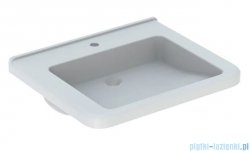 Geberit Selnova Comfort Square Umywalka bez barier z otworem na baterię, bez przelewu 65x55cm 500.789.01.7