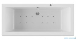 Riho Lusso 190x90cm wanna prostokątna z hydromasażem Relaks + nogi + syfon BA99-REL