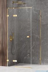 New Trendy Avexa Gold Shine kabina prostokątna 80x70x200 cm przejrzyste lewa EXK-1644