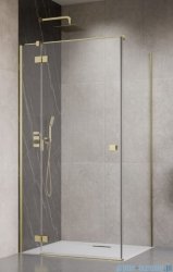 Radaway Essenza Kdj Brushed Gold kabina 110x80cm lewa szczotkowane złoto 1385041-99-01L/1384051-01-01