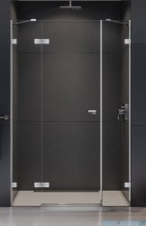 New Trendy Eventa drzwi wnękowe pojedyncze z dodatkową ścianką 130x200 cm przejrzyste lewe chrom EXK-4462