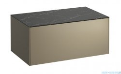 Laufen SONAR szafka pod umywalkę 77x45 cm tytanowy lakierowany/Czarna Marquina H4054100341421