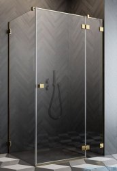 Radaway Essenza Pro Gold Kdj kabina 100x90cm prawa złoty połysk/szkło przejrzyste 10097100-09-01R/10098090-01-01