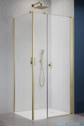 Radaway Nes Kds I Brushed Gold kabina 100x75cm prawa szczotkowane złoto 10023100-99-01R/10043075-99-01