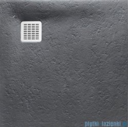 Roca Terran 90x90cm brodzik kwadratowy konglomeratowy szary łupek AP10338438401200