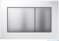 Geberit Omega30 Przycisk uruchamiający przedni/górny biały/chrom matowy/chrom matowy 115.080.KL.1