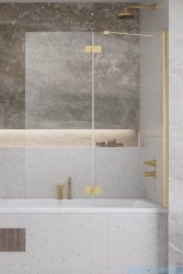 Radaway Essenza Gold PND II parawan nawannowy 140cm prawy złoty połysk/przejrzyste 110002140-09-01R