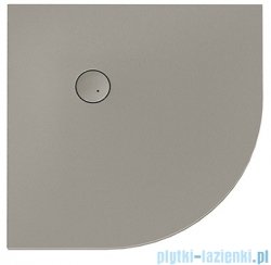 Sanplast Open Structure Mineral BP-M/OPEN STR brodzik półokrągły 80x80x1,5 cm szarość kamienia 645-440-0420-52-020