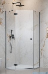 Radaway Essenza 8 Brushed GunMetal Ptj kabina pięciokątna 80x80cm lewa szczotkowany grafit 10490000-92-01L/10490100-01-01