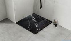 Besco Vexo Marble Black 80x80cm brodzik kwadratowy  VMB-80-80-K