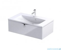 Oristo Siena szafka podumywalkowa wisząca 80x25x45cm biały połysk OR45-SD1S-80-1