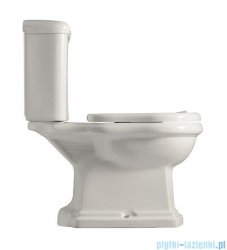 Kerasan Retro Zestaw chrom WC kompakt odpływ poziomy (1013,1081,7509,109001)
