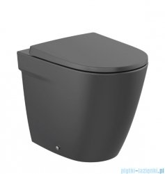 Roca Ona miska WC stojąca przyścienna Rimless Czarny Mat A347687080