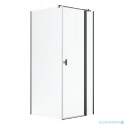 Radaway Nes Kdj II Brushed GunMetal kabina 80x75cm prawa szczotkowany grafit 10032080-92-01R/10039075-01-01