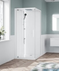 Novellini Glax 1 2.0 kabina standard 80x80 lewa biała G21GF80SMFL-1UU
