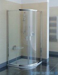 Ravak Kabina prysznicowa Blix BLCP4 półokrągła 90x90 aluminium transparent Anticalc 3B270C00Z1