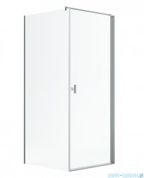 Radaway Nes Kdj I Brushed Nickel kabina 90x100cm prawa szczotkowany nikiel 10022090-91-01R/10039100-01-01