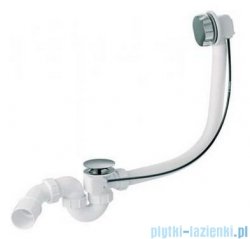McAlpine syfon wannowy z korkiem automatycznym pokrywa satyna HC31M-S2-SC