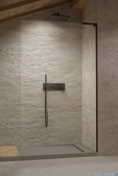 Radaway Modo SL Black II kabina Walk-in 75x200 prawa czarny mat/szkło przejrzyste 10319075-54-01R 
