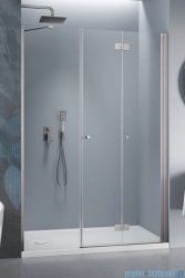Radaway Nes Brushed Nickel DWSB drzwi wnękowe 90cm W1 prawe szczotkowany nikiel szkło przejrzyste 10044650-91-01R/10045250-01-01