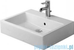 Duravit Vero umywalka nablatowa szlifowana z przelewem z otworem na baterię 500x470 mm 045250 00 00