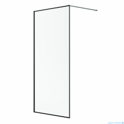 Radaway Modo F II Black kabina Walk-in 115x201cm Czarna szkło przejrzyste 10409115-54-01
