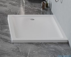 New Trendy Mild Satin Brodzik akrylowy prostokątny 100x70x4,5 cm biały mat B-0650