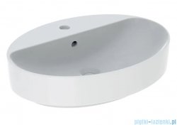 Geberit VariForm Umywalka owalna z półką z przelewem 60x45cm KeraTect 500.772.00.2