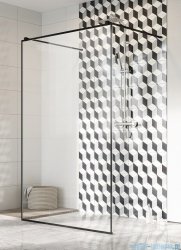 Radaway Modo X Black I Frame kabina Walk-in 130x200 szkło 10mm 388334-54-58